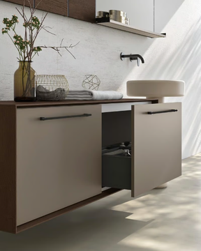 SUITE SUI01 - Wall-mounted vanity unit with mirror by Gruppo Geromin - view 3